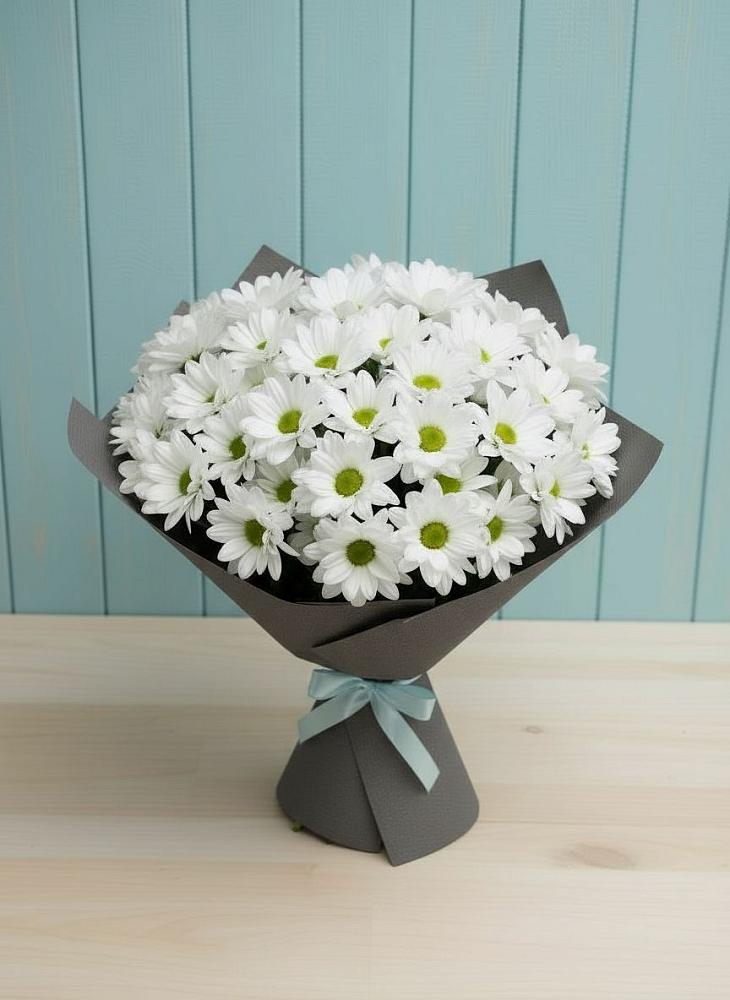 Букет белые хризантемы в Нинах Букет цветов из: Хризантемы в Нинах