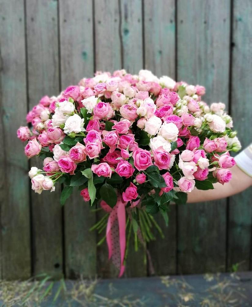 Розовые кустовые розы Натали и Лав Лидия в Нинах Букет Розовые кустовые розы Натали и Лав Лидия в Нинах