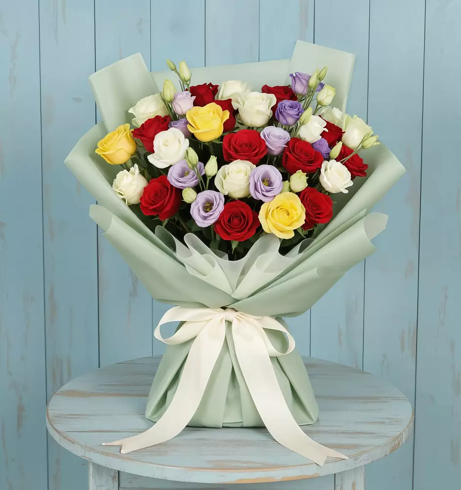 Букет Модная красотка в Нинах Букет цветов из: Розы в Нинах