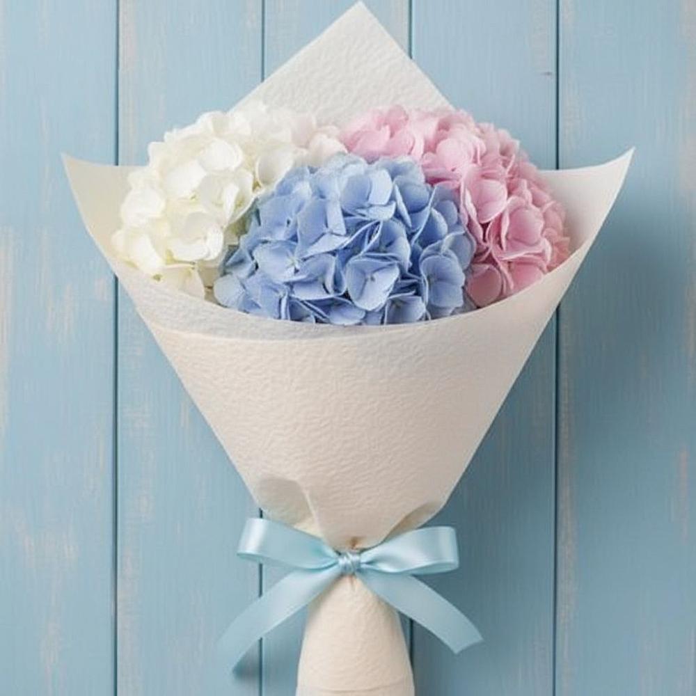 Букет Нежная гортензия в Нинах Букет цветов из: Гортензия в Нинах